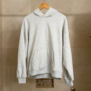 Abercrombie Essential Popover Hoodie, light heather grey, size S, NWT